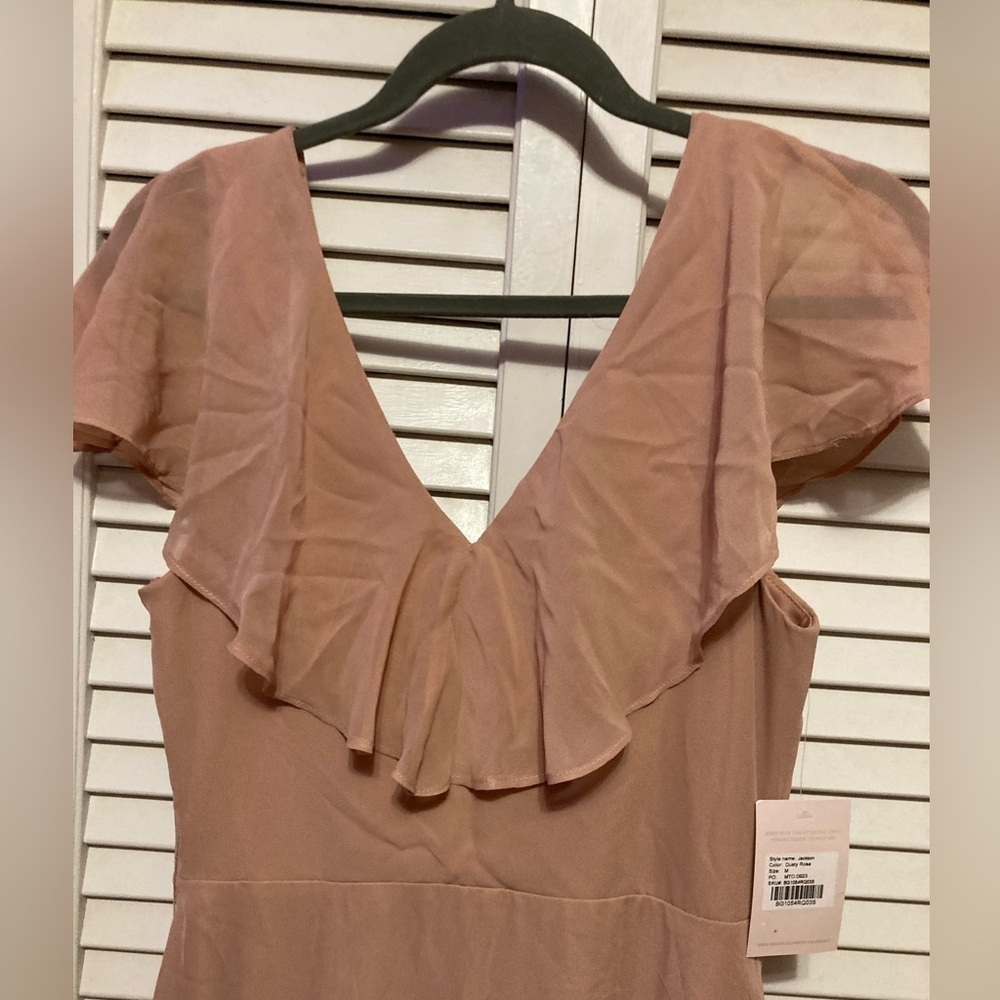 NWT Birdy Grey Dusty Rose Jackson Maxi Ruffle Dress Size Medium - Picture 6 of 14